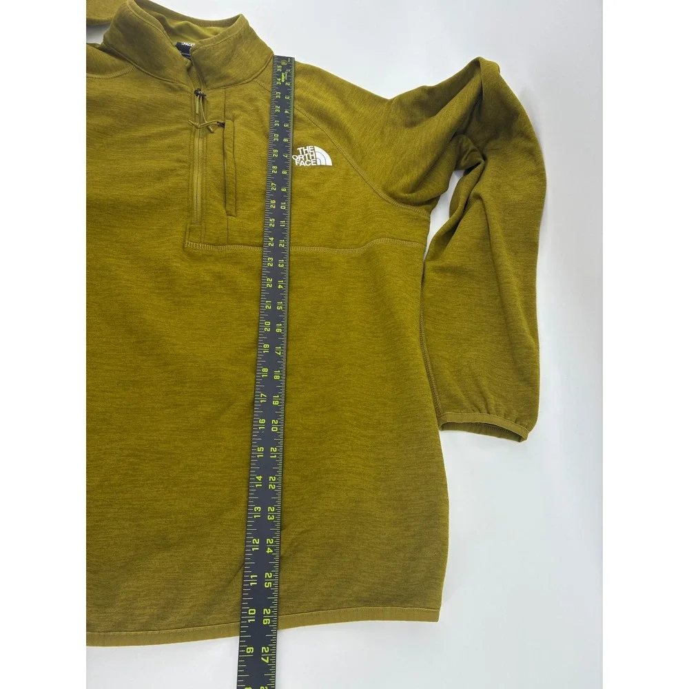 The North Face Mens Quarter Zip Fleece Pullover Mustard NF0A5G9W Medium